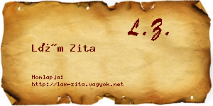 Lám Zita névjegykártya