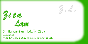 zita lam business card